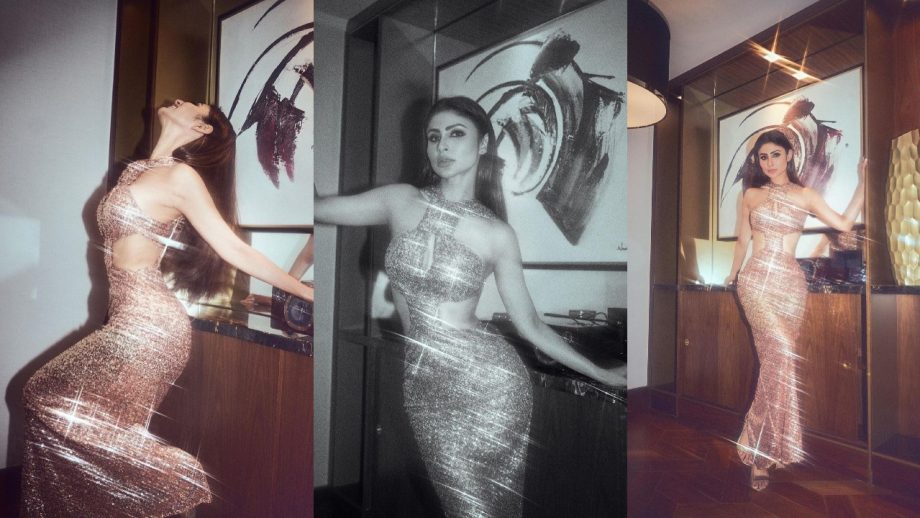 मौनी रॉय ने शेयर की रात की खुबसूरती, ग्लिटरी कट-आउट ड्रेस में दिखा अनोखा अवतार