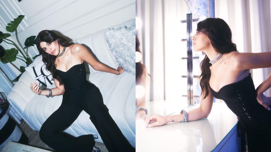 अलाया एफ ने ब्लैक कॉर्सेट जंपसूट द्वारा यूजर्स की बढ़ाई धड़कनें, देखें ग्लैमरस अवतार