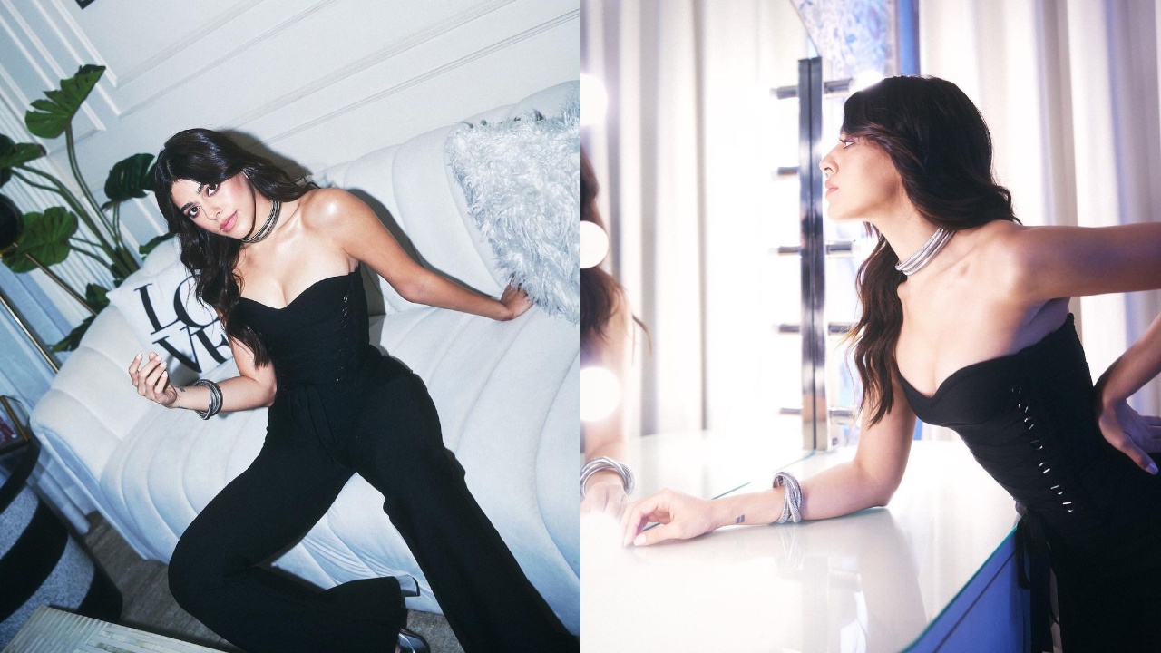 अलाया एफ ने ब्लैक कॉर्सेट जंपसूट द्वारा यूजर्स की बढ़ाई धड़कनें, देखें ग्लैमरस अवतार