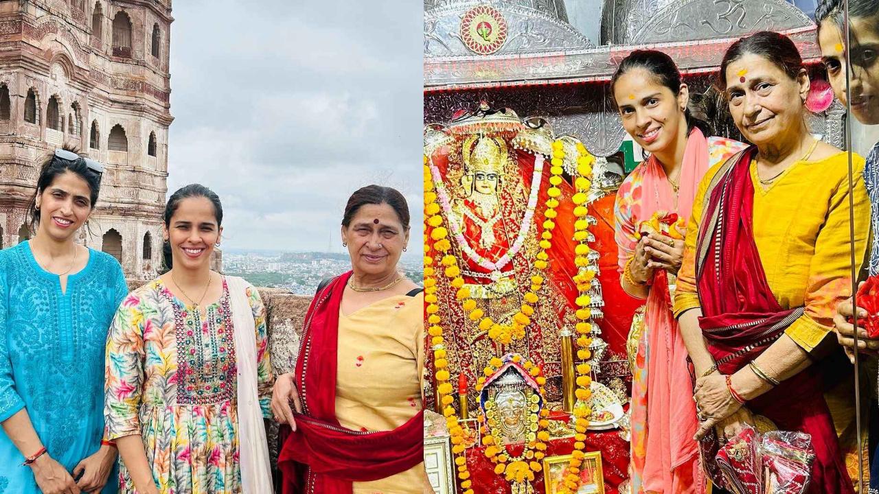 परिवार के साथ राजस्थान के इस किल्ले में छुट्टियां मनाती नजर आई साइना नेहवाल