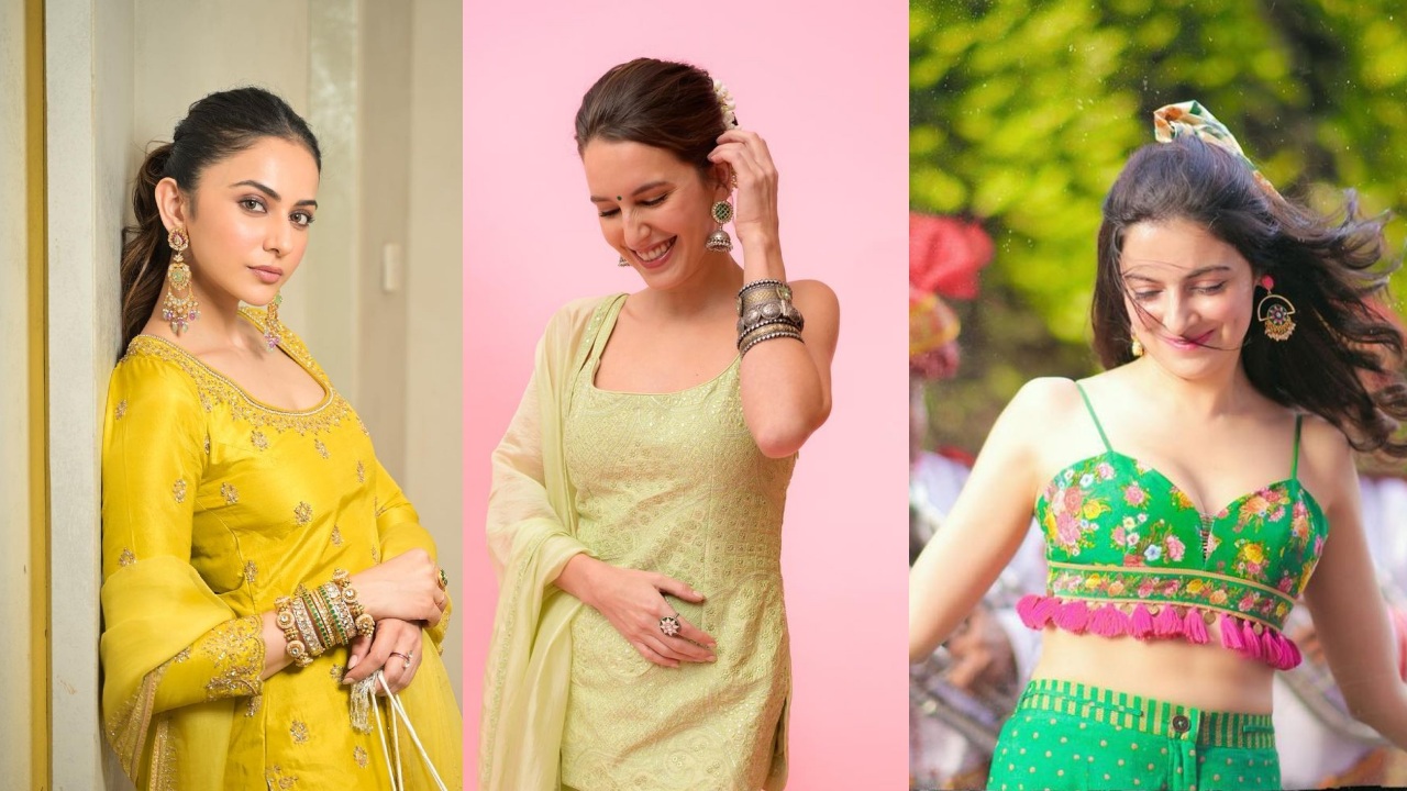 बॉलीवुड अभिनेत्रियां इस तरह स्टाइल करती हैं शरारा सेट: रकुल प्रीत सिंह, इसाबेल कैफ और दिव्या खोसला कुमार से ले प्रेरणा