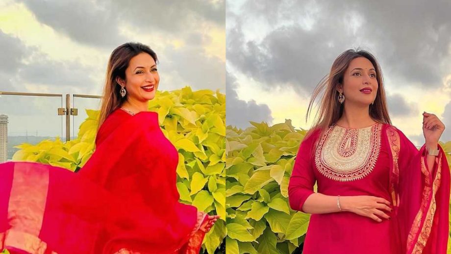 प्राकृतिक सुंदरता वाली दिव्यांका त्रिपाठी ने लाल सलवार सूट और झुमके में चलाई मदहोशी की हवा प्राकृतिक सुंदरता वाली दिव्यांका त्रिपाठी ने लाल सलवार सूट और झुमके में चलाई मदहोशी की हवा