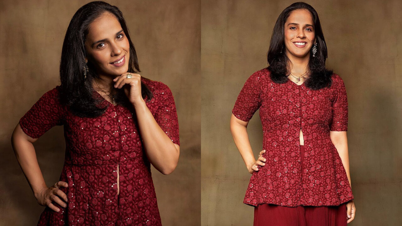 साइना नेहवाल ने एथनिक लुक किया रॉक