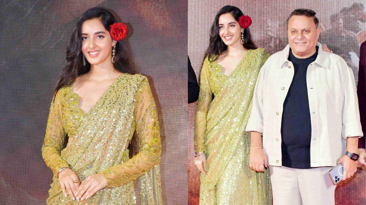 Gadar 2 फेम सिमरत कौर ने अपने चमकदार त्वचा पर सजाया चमचमाती साड़ी, देखने