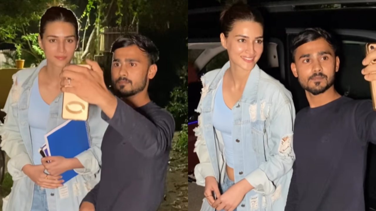 कृति सेनन ने फैन को समझाया सेल्फी लेने का ट्रिक,‌ देखें वीडियो