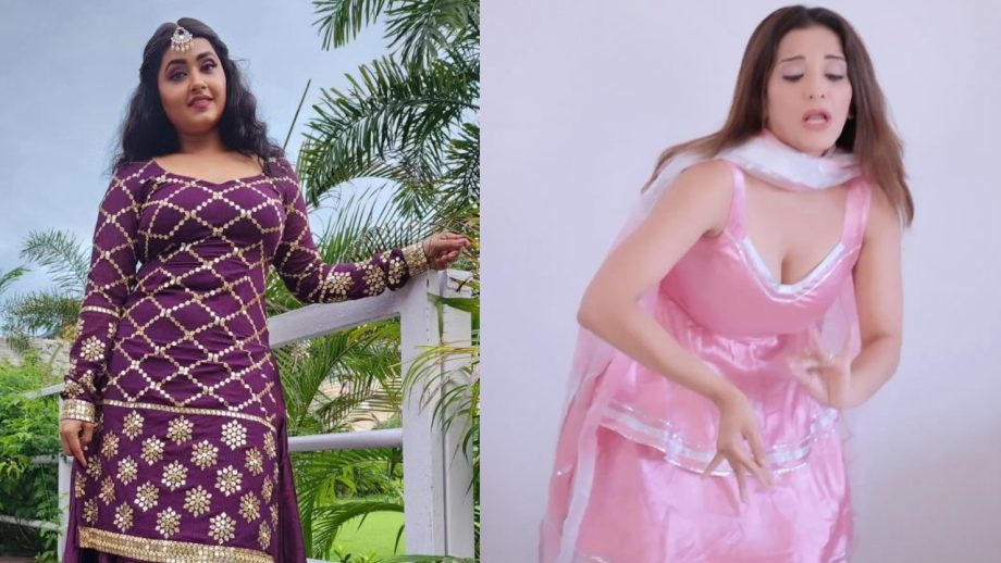 Kajal Raghwani Vs Monalisa: शरारा ड्रेस में हसीनाओं ने दिखाया ग्लैमरस अदाएं, किसका लुक सबसे लाजवाब?