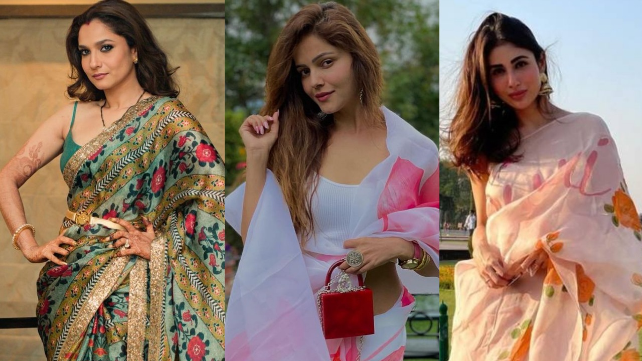 ऑर्गेंजा साड़ी में दिखा अंकिता लोखंडे, रूबीना दिलैक और मौनी रॉय का ग्लैमरस अवतार