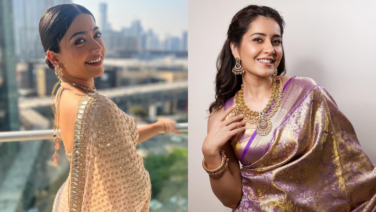 रश्मिका मंदाना और राशि खन्ना ने सिंपल साड़ी के साथ इस कदर सजाया ब्लाउज
