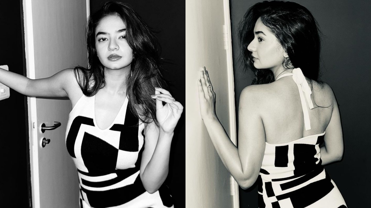 अनुष्का सेन का बोल्ड ब्लैक एंड व्हाइट अंदाज है सबसे बवाल, फैंस हुए बेचैन