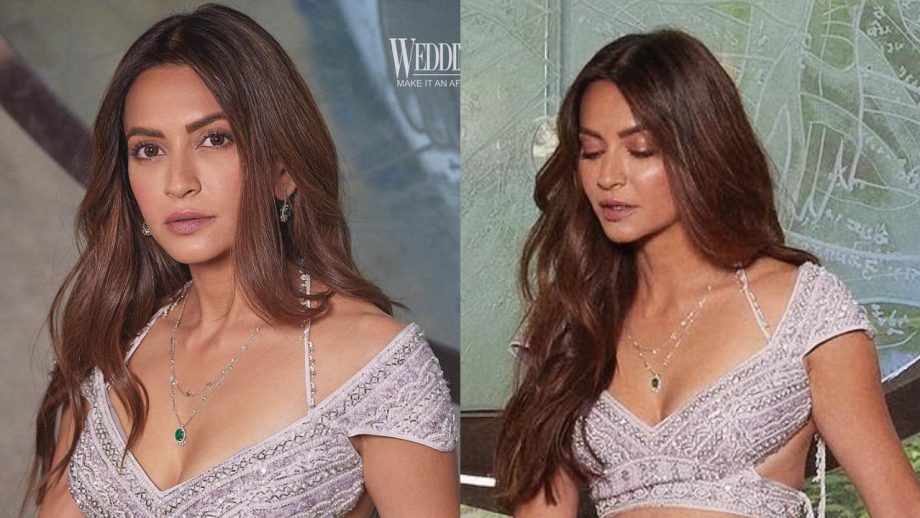 मोतियों से सजीं लहंगे में ग्लैमर परोस रही है कृति खरबंदा, देखे ग्लैमरस लुक