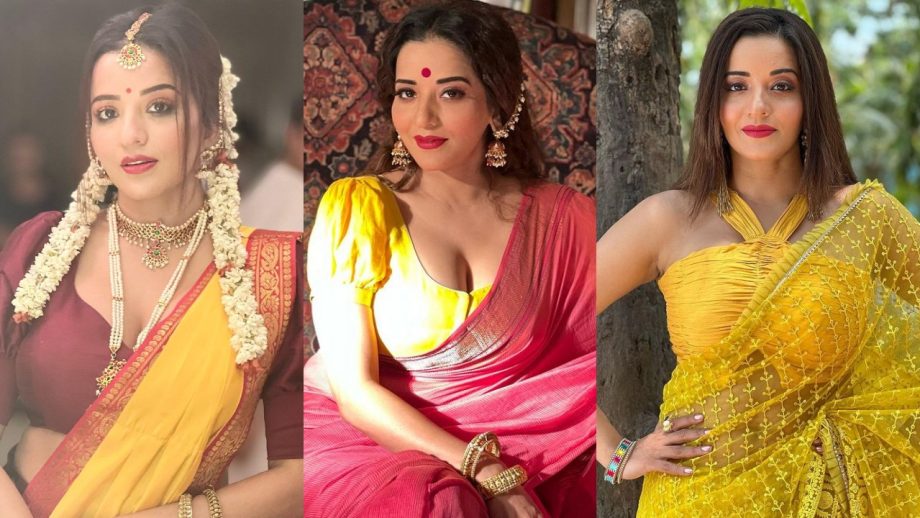 स्टाइलिश ब्लाउज में बेहद बोल्ड लग रही मोनालिसा, हुस्न और अदाओं पर मर मिटे फैंस