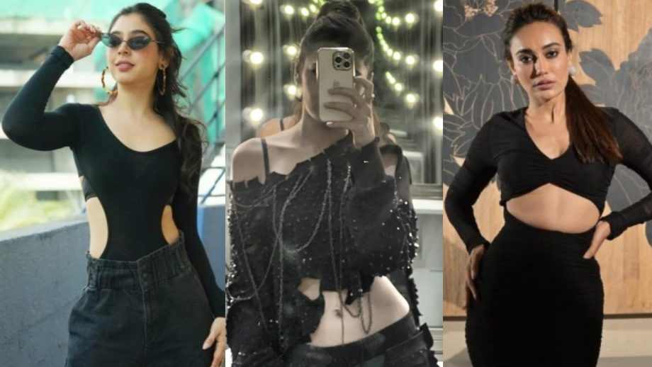 नीति टेलर से सुरभि ज्योति: ब्लैक लुक में इन हसीनाओं ने बिखेरा ग्लैमर, देखे हसीन अदाएं