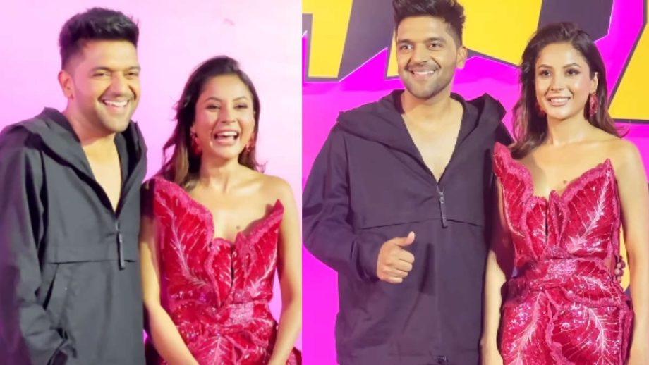 थैंक्यू फॉर कमिंग के प्रमोशन में गुरु रंधावा को देखकर खुश हुईं शहनाज गिल