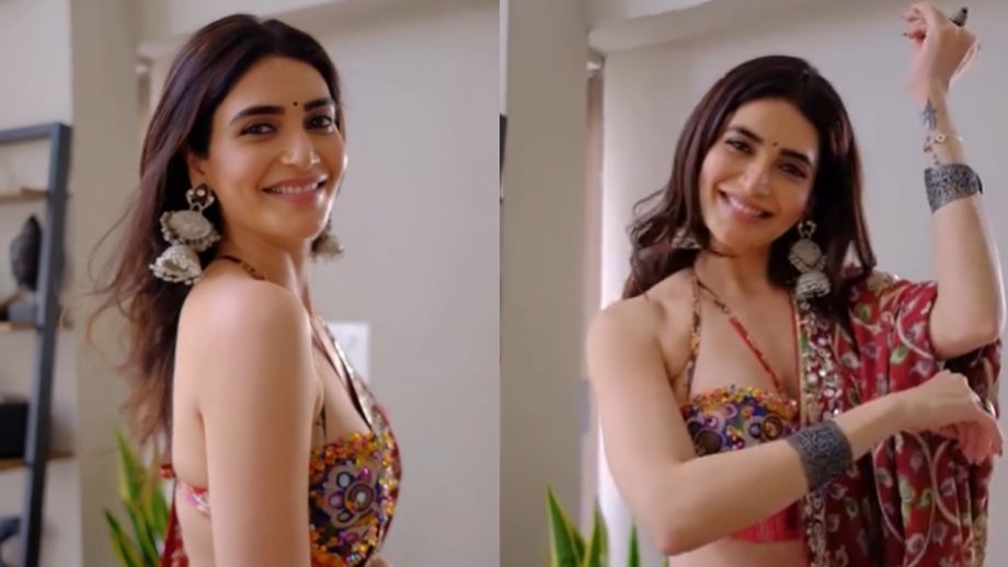 क़रिश्मा तन्ना पर चढ़ा नवरात्री का बुख़ार, देखे सबूत