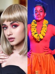 हैलोवीन लुक में दिखे अजब-गजब चेहरे, पहचानना मुश्किल