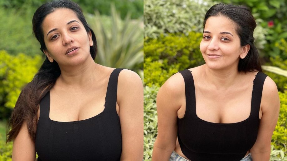 बगैर मेकअप मोनालिसा ने फैंस को बनाया अपने हुस्न का शिकार, ब्लैक क्रॉप-टॉप में छलका ग्लैमर बगैर मेकअप मोनालिसा ने फैंस को बनाया अपने हुस्न का शिकार, ब्लैक क्रॉप-टॉप में छलका ग्लैमर