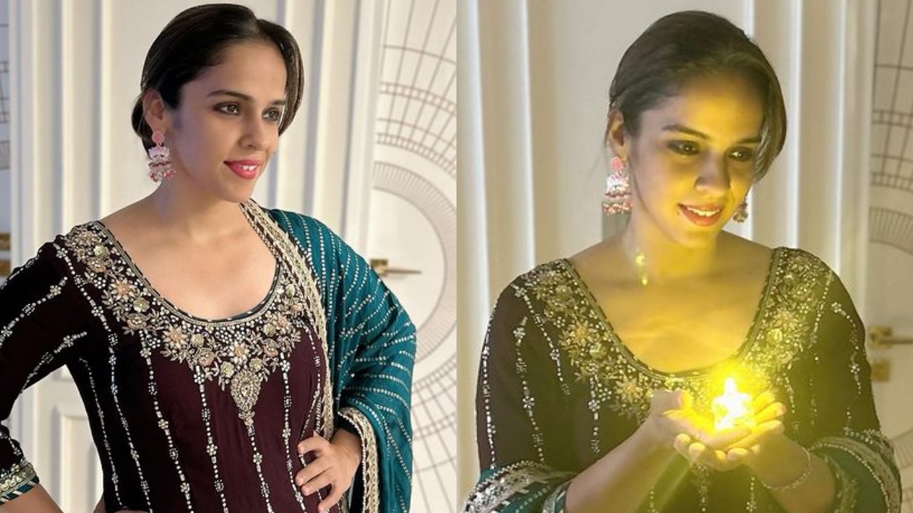 साइना नेहवाल ने स्टाइलिश लुक से किया दीवाली का स्वागत