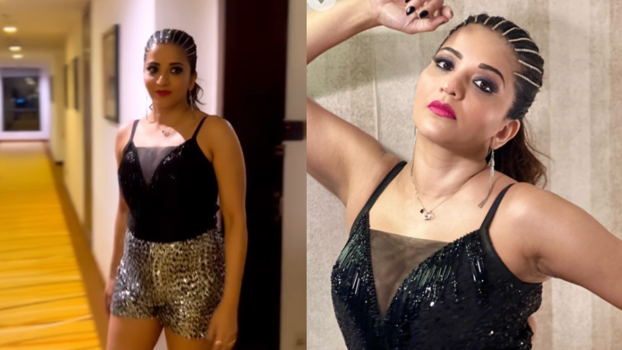 मोनालिसा ने शिमरी टॉप और शॉर्ट में परोसा ‘पटाखा’ वाइब्स, अदाओं पर मर मिटे यूजर्स