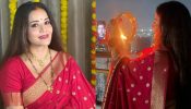 भोजपुरी क्वीन मोनालिसा ने बेहद निराले अंदाज में मनाया करवा चौथ, देखे सबूत