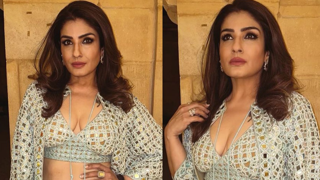 डीप नेक क्रॉप- टॉप में दिखा रवीना टंडन का बोल्ड लुक, पोस्ट पर फैंस ने बरसाया प्यार