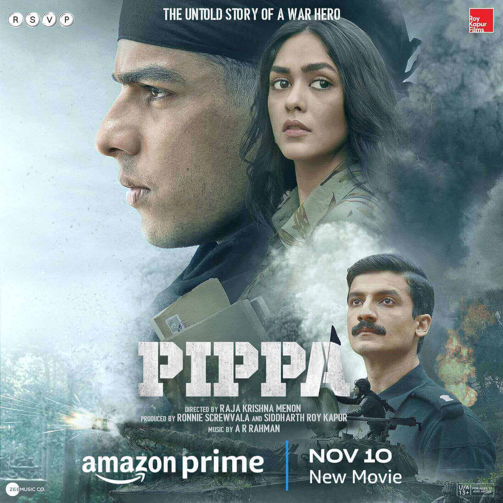 प्राइम वीडियो ने पेश किया युद्ध फिल्म 'पिप्पा' का एक जबरदस्त पोस्टर 35125