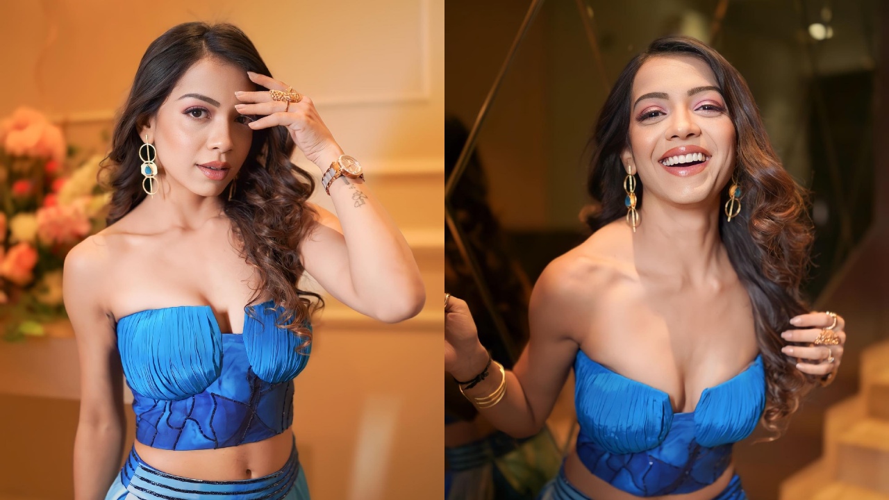 कुमकुम भाग्य की खुशी ने मॉडर्न लहंगे में दिखाई मदमस्त अदाएं, देखें सिमरन बुधरूप का अनोखा लुक