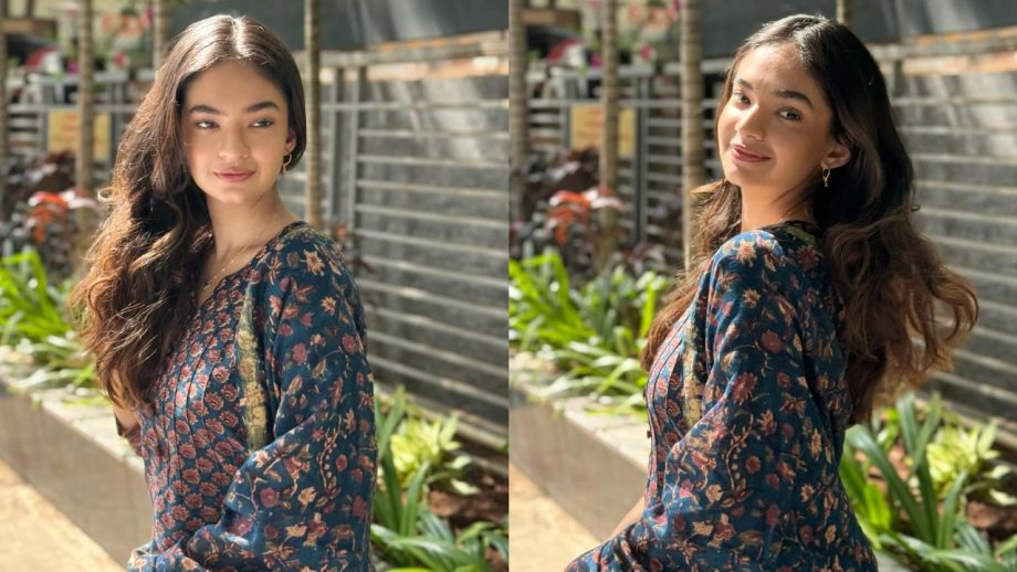 अनुष्का सेन ने प्रिंटेड सलवार सूट द्वारा इंटरनेट पर मचाया तहलका, देखें नया लुक