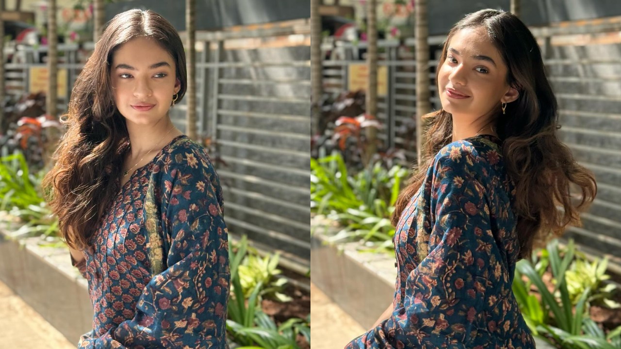 अनुष्का सेन ने प्रिंटेड सलवार सूट द्वारा इंटरनेट पर मचाया तहलका, देखें नया लुक