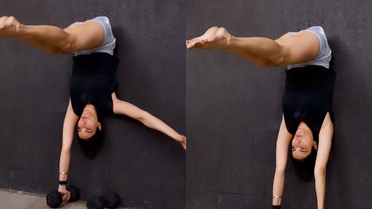 करिश्मा तन्ना का फिटनेस विडियो देख यूजर्स का चकराया सिर