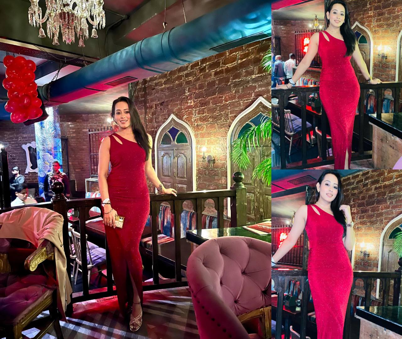 बदन पर बॉडीकॉन ड्रेस सजाकर यूजर्स पर बिजलियां गिरा रही है कृतिका देसाई 43119