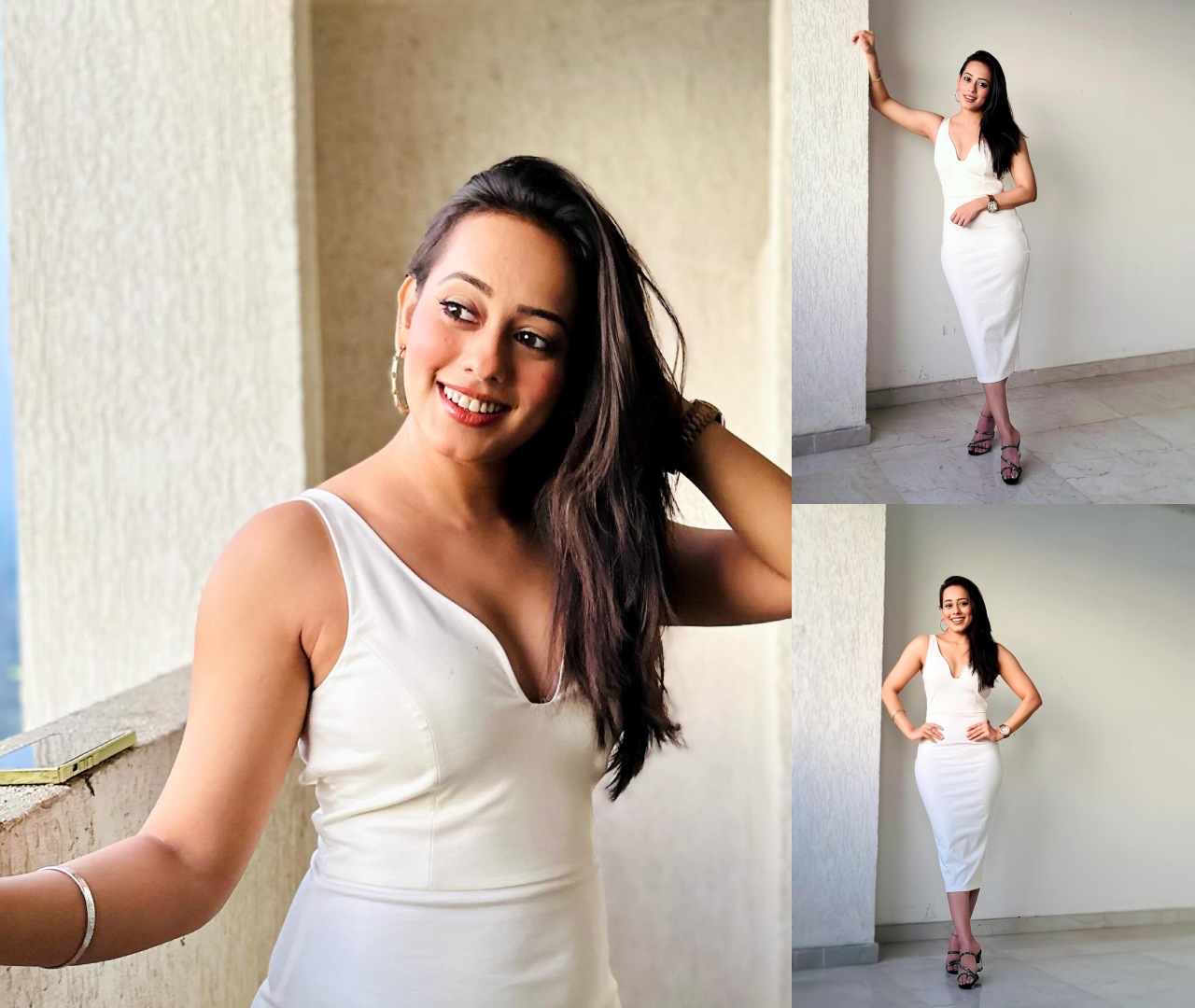 बदन पर बॉडीकॉन ड्रेस सजाकर यूजर्स पर बिजलियां गिरा रही है कृतिका देसाई 43118