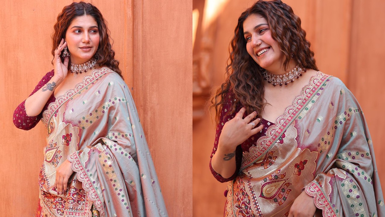 कजरारी आंखें, कानों में झुमका और बदन पर लहंगा लपेटे फैंस को दीवाना बना रही है सपना चौधरी