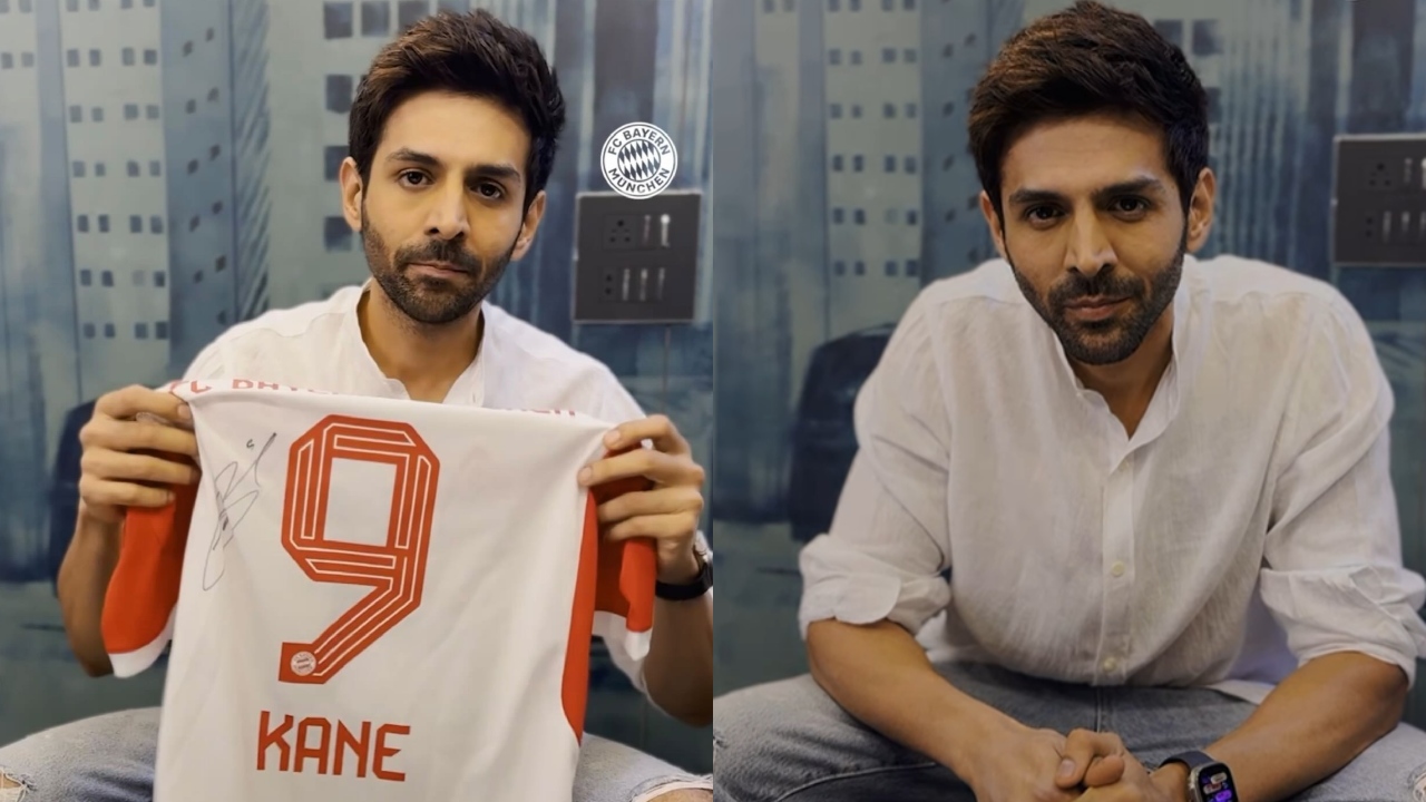 सुपरस्टार कार्तिक आर्यन ने इंटरनेशनल फुटबॉलर हैरी केन को दिया चंदू चैंपियन से डायलॉग चैलेंज