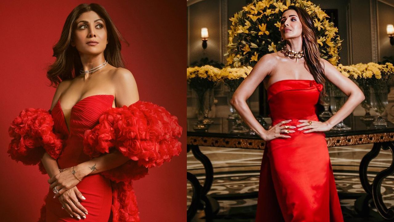 Shilpa Shetty Or Malaika Arora: रेड स्ट्रैपलेस गाउन में किसके आकर्षण ने चुराया दिल?