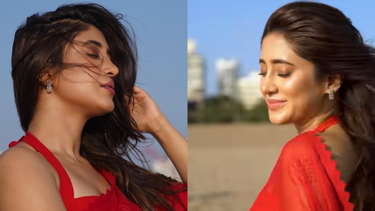 बदन पर लाल साड़ी सजाए दरिया किनारे आग लगा रही है शिवांगी जोशी, शायराना अंदाज पर फिदा हुए यूजर्स