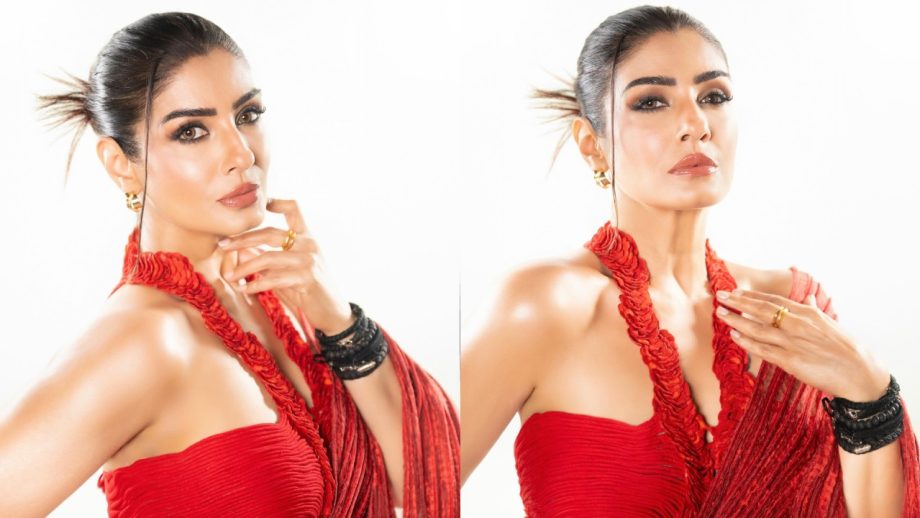 हॉल्टर नेक ब्लाउज और शीर साड़ी में रवीना टंडन का कयामती लुक! हॉल्टर नेक ब्लाउज और शीर साड़ी में रवीना टंडन का कयामती लुक!