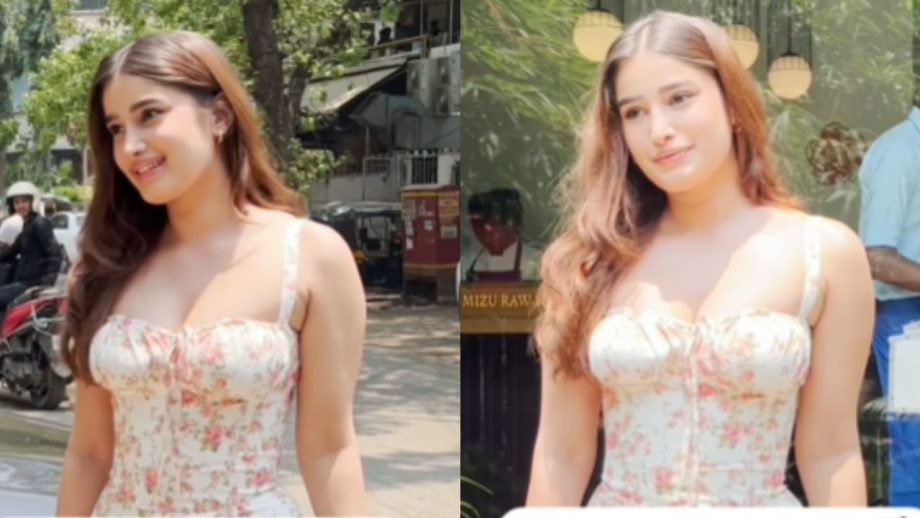 राशा थडानी ने फ्लोरल मिड-ड्रेस में बिखेरा क्यूटनेस