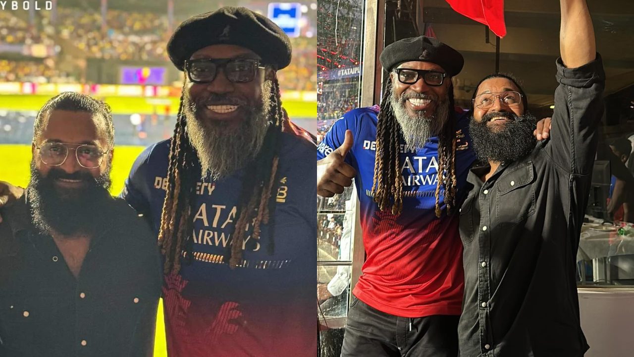 कांतारा स्टार ऋषभ शेट्टी ने पहली बार स्टेडियम से एंजॉय किया मैच, एक्टर संग तस्वीरों में नजर आए क्रिस गेल!