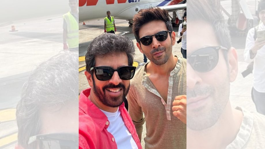 “चंदू चैंपियन” के ट्रेलर लॉन्च के लिए कार्तिक आर्यन हुए अपने शहर ग्वालियर रवाना, डायरेक्टर कबीर खान ने शेयर की तस्वीर