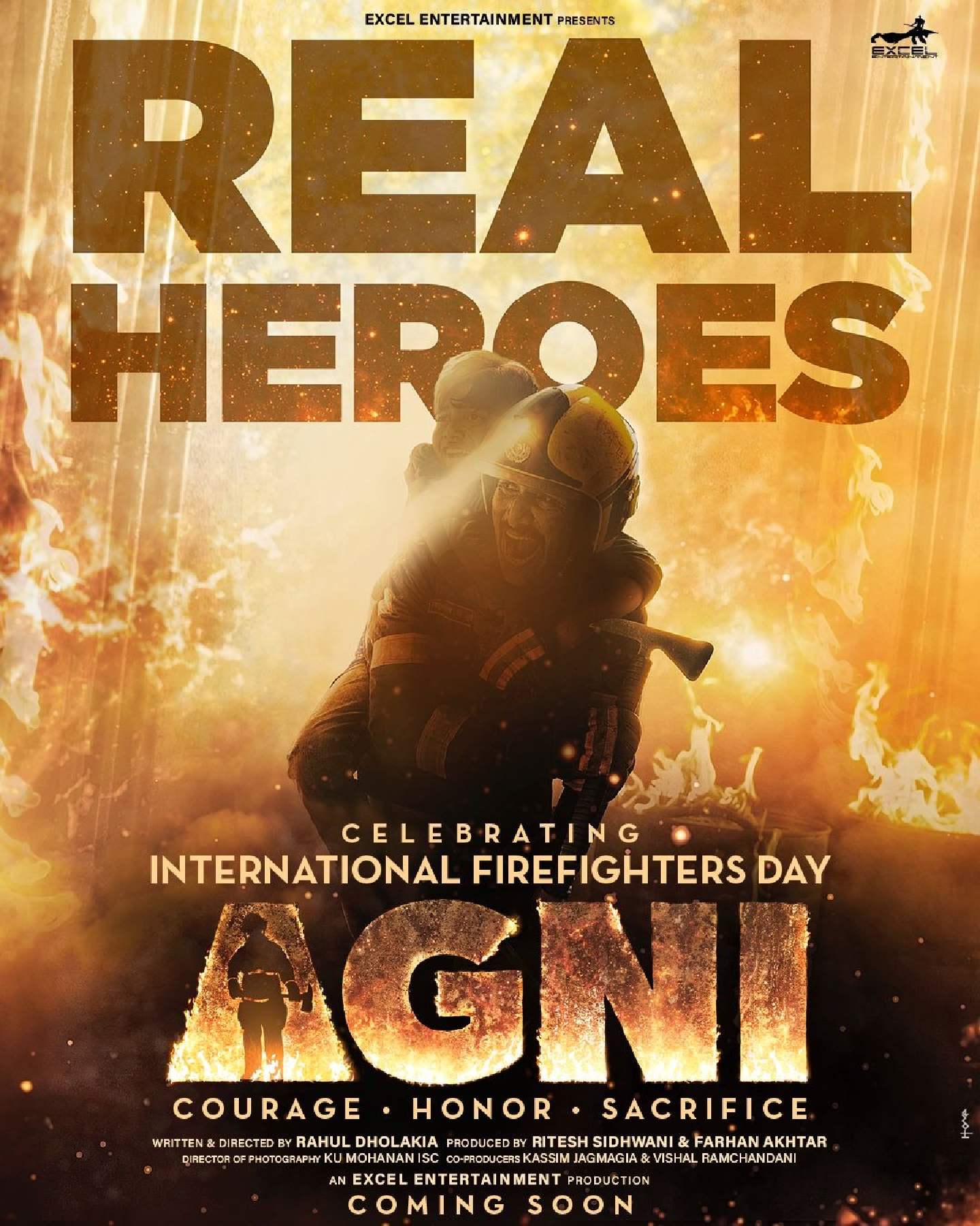 एक्सेल एंटरटेनमेंट ने अंतर्राष्ट्रीय फायर फाइटर्स दिवस पर अपनी आगामी फिल्म 'अग्नि' का पहला पोस्टर किया जारी ! 46220