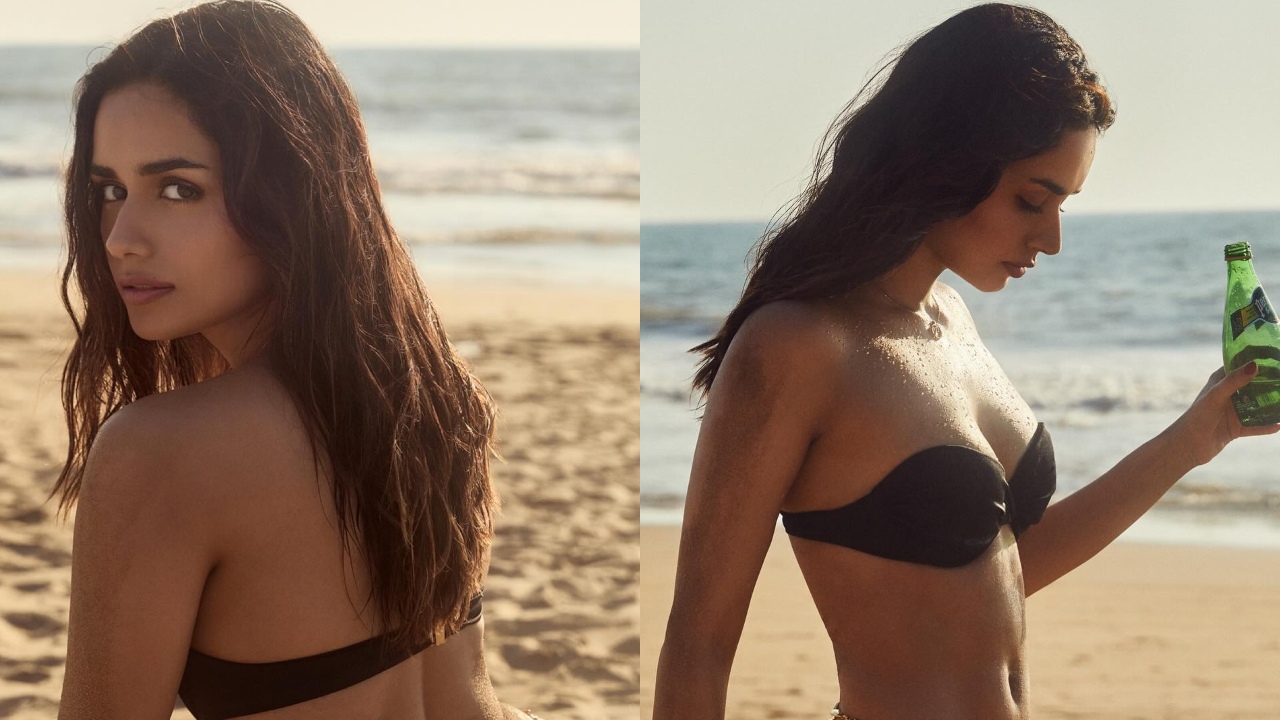 बदन पर ब्लैक बिकनी सजाकर Manushi Chhillar ने दरिया किनारे बढ़ाई गर्मी, फैंस के छूटे पसीने