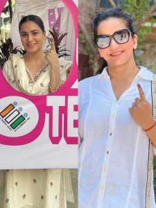 श्रद्धा आर्या से लेकर मोनालिसा तक: टीवी की इन हसीनाओं ने किया मतदान