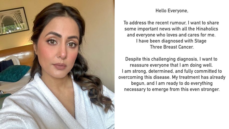 ब्रेस्ट कैंसर से जूझ रही है हिना खान; श्रद्धा आर्या, अंकिता लोखंडे और रश्मि देसाई समेत कई सेलेब्स ने की जल्द ठीक होने की दुआ ब्रेस्ट कैंसर से जूझ रही है हिना खान; श्रद्धा आर्या, अंकिता लोखंडे और रश्मि देसाई समेत कई सेलेब्स ने की जल्द ठीक होने की दुआ