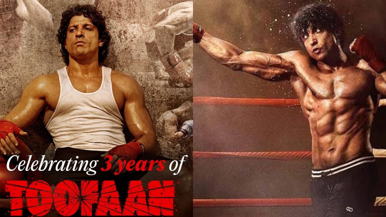 ‘तूफान’ के लिए फरहान अख्तर ने की बॉक्सर बनने की कड़ी मेहनत! फिल्म के 3 साल पूरे होने पर शेयर किया वीडियो