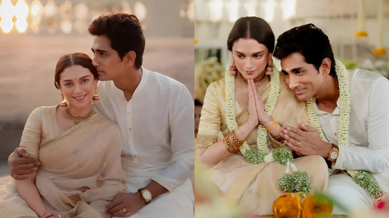 अदिति राव हैदरी और सिद्धार्थ ने एक अंतरंग समारोह में की शादी; छवियाँ साझा करें