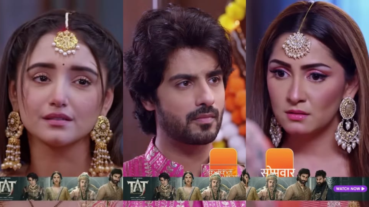 कुमकुम भाग्य सीरियल स्पॉइलर: आर.वी. ने पूर्वी के साथ करवा चौथ की पूजा की, मोनिशा रो पड़ी