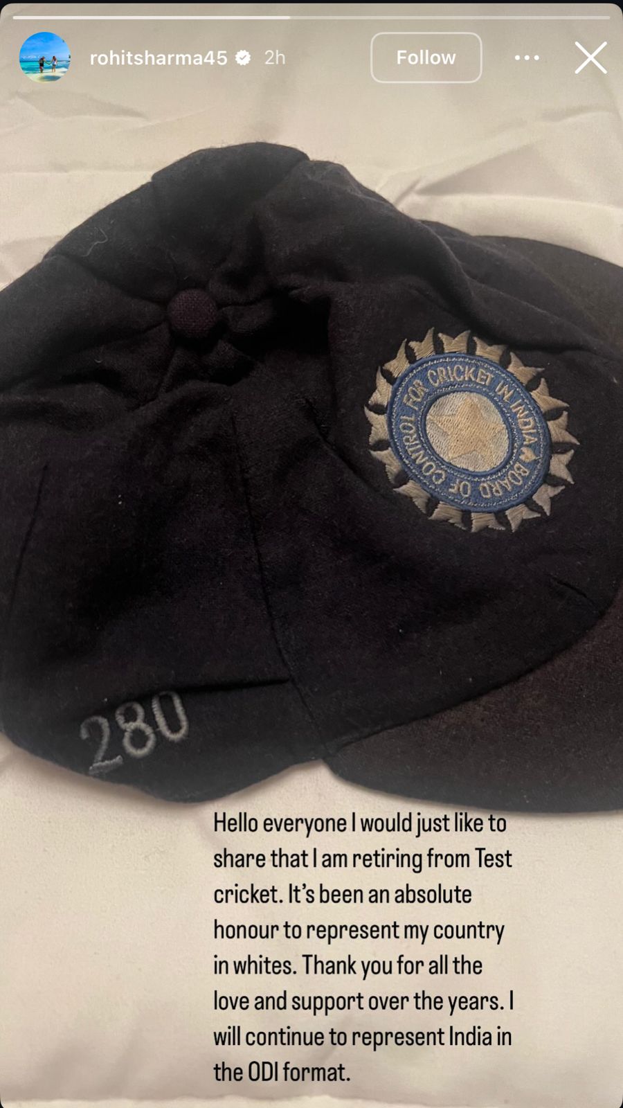 रोहित शर्मा ने टेस्ट क्रिकेट को कहा अलविदा, वनडे में भी जारी रखेंगे 57296