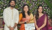 रश्मिका मंदाना विजय देवरकोंडा के भाई आनंद की नई फिल्म पूजा समारोह में शामिल हुईं
