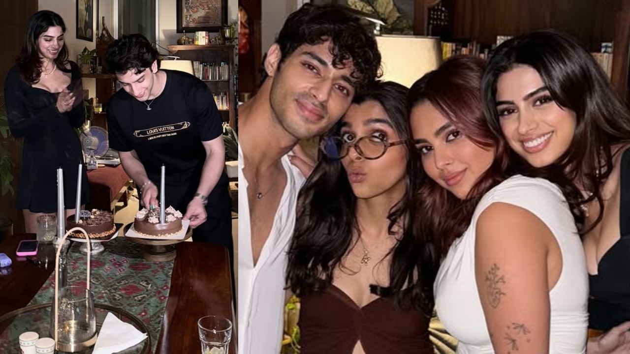 ख़ुशी कपूर लंदन में अपने 25वें जन्मदिन के जश्न में कथित प्रेमी वेदांग रैना के साथ शामिल हुईं