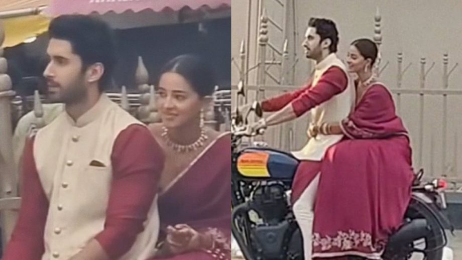 ‘चांद मेरा दिल’ की शूटिंग से अनन्या पांडे और लक्ष्य सेन की तस्वीरें वायरल